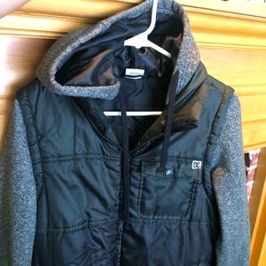 Men’s DC Clothing Co. Lightweight Puff Vest Hooded Jacket Sz S EUC